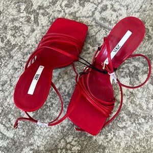 Red Zara Heels